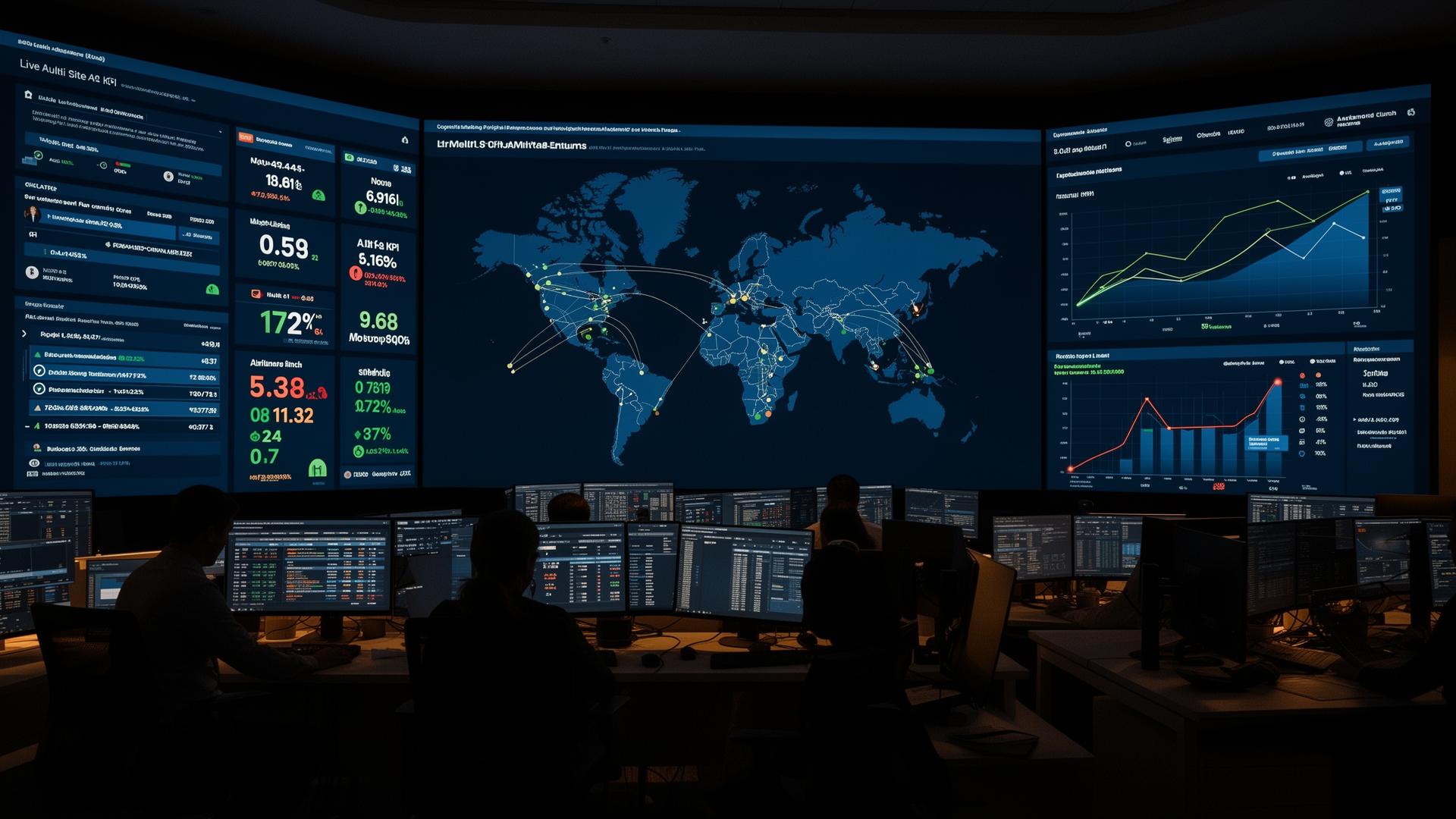 International large-scale hospitality operations at golden hour